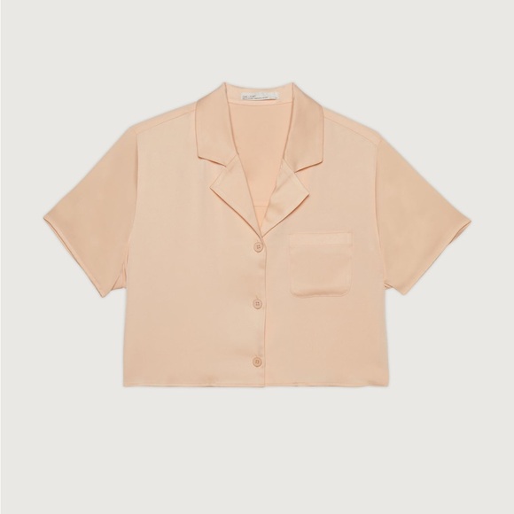 OAK + FORT CROPPED COLLARED BLOUS 🐇 - Picture 3 of 8